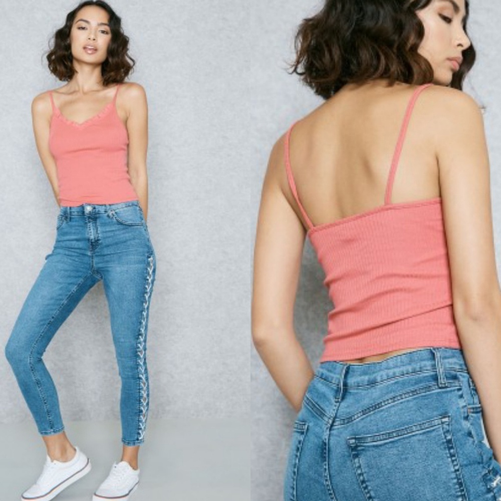 Pink Strappy Cami Top 